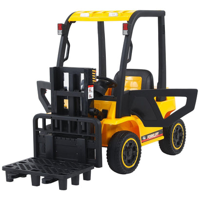 Remote Control Electric Forklift Toy with Lifting Rod for Kids - 12V Power