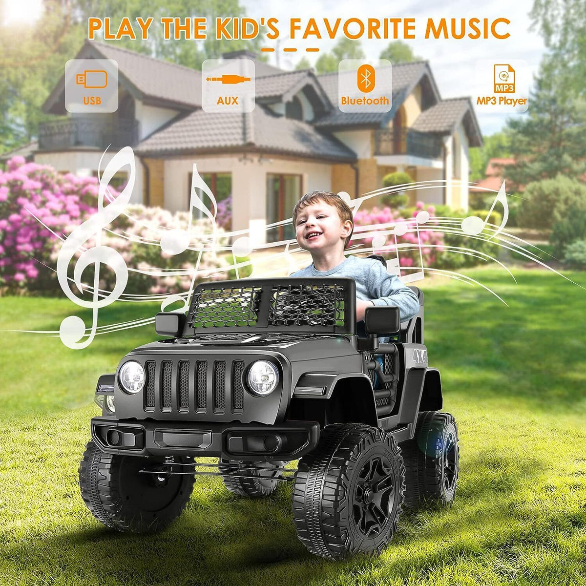 Electric Lamborghini Ride-On Car for Kids with Remote Control - 24/12V Truck Design