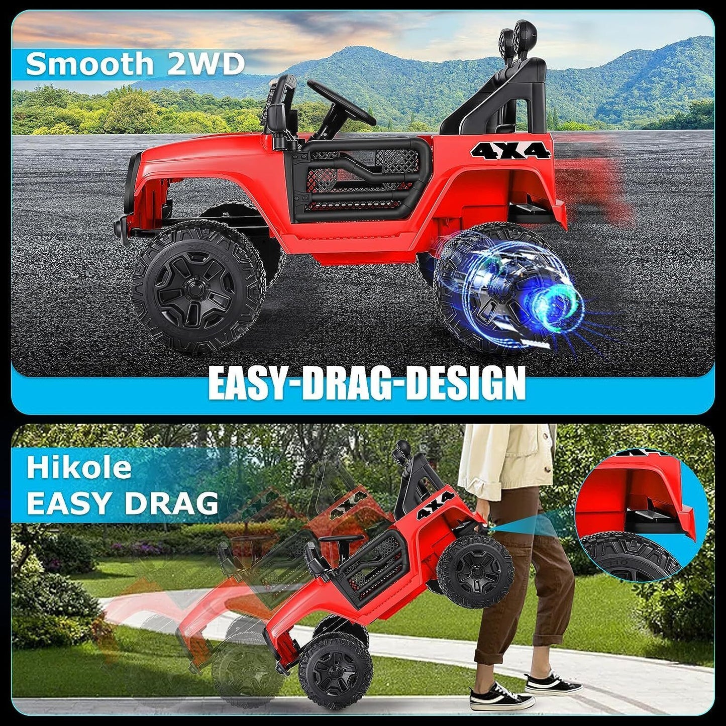 Electric Lamborghini Ride-On Car for Kids with Remote Control - 24/12V Truck Design