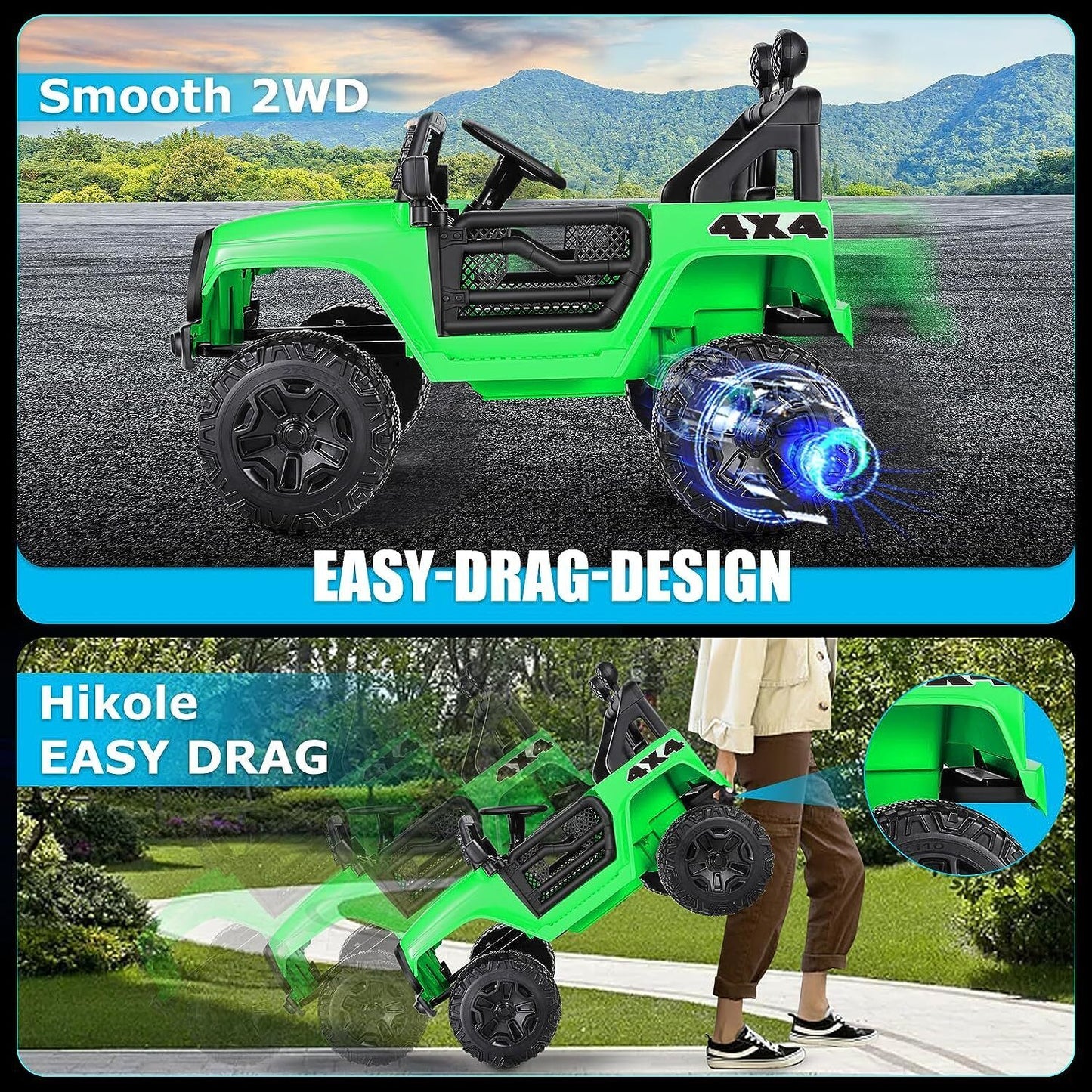 Electric Lamborghini Ride-On Car for Kids with Remote Control - 24/12V Truck Design