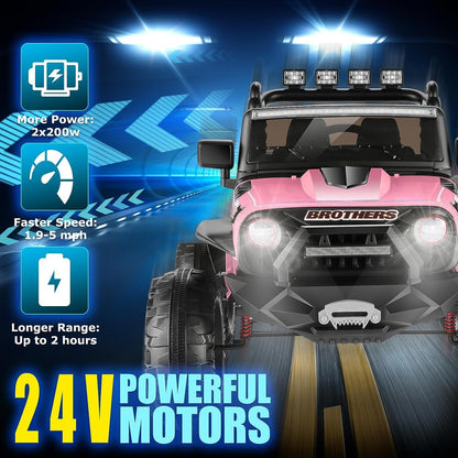 Electric Lamborghini Ride-On Car for Kids with Remote Control - 24/12V Truck Design