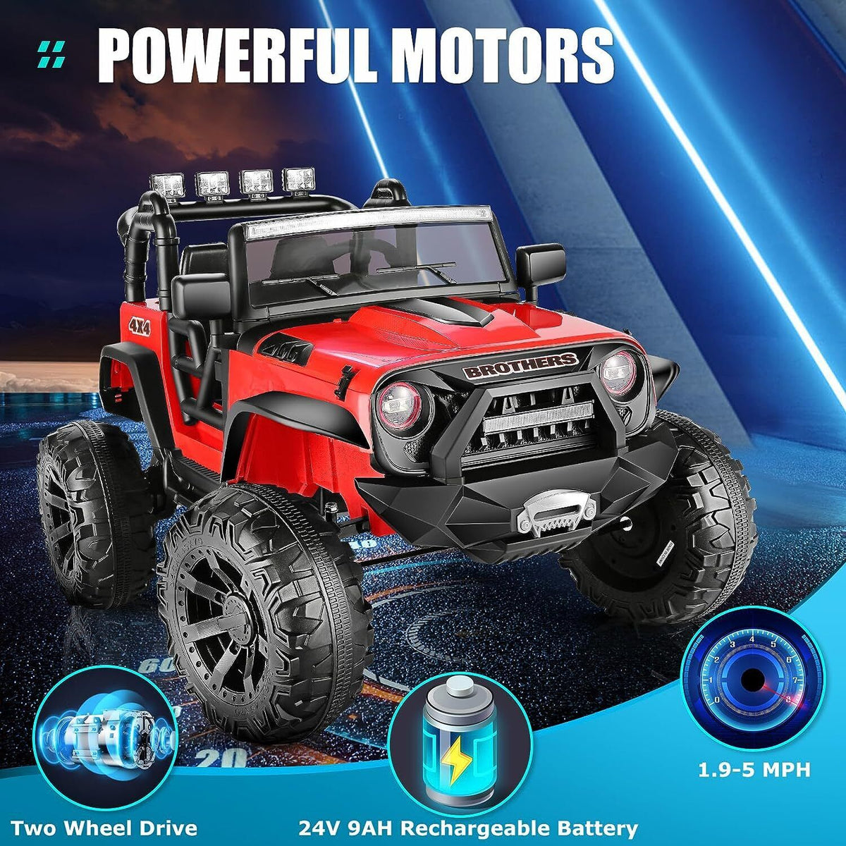 Electric Lamborghini Ride-On Car for Kids with Remote Control - 24/12V Truck Design