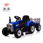 Remote Control Ride-On Tractor with Detachable Trailer for Kids - 12V Truck Toy