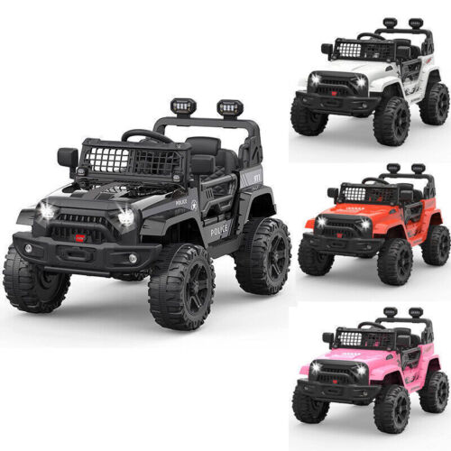 Remote Control Ride-On Truck with LED Lights and Bluetooth - Perfect Xmas Gift for Kids