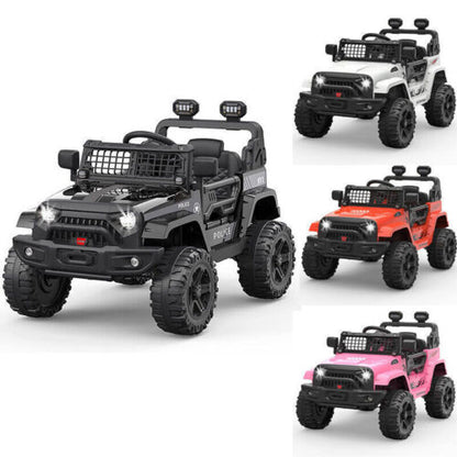 Remote Control Ride-On Truck with LED Lights and Bluetooth - Perfect Xmas Gift for Kids