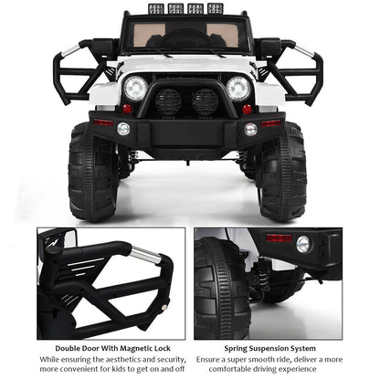 Remote-Controlled 12V Electric Kids Ride-on Truck with Parental Control