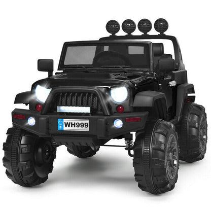 Remote Controlled 12V Kids Ride On Truck with Double Magnetic Door