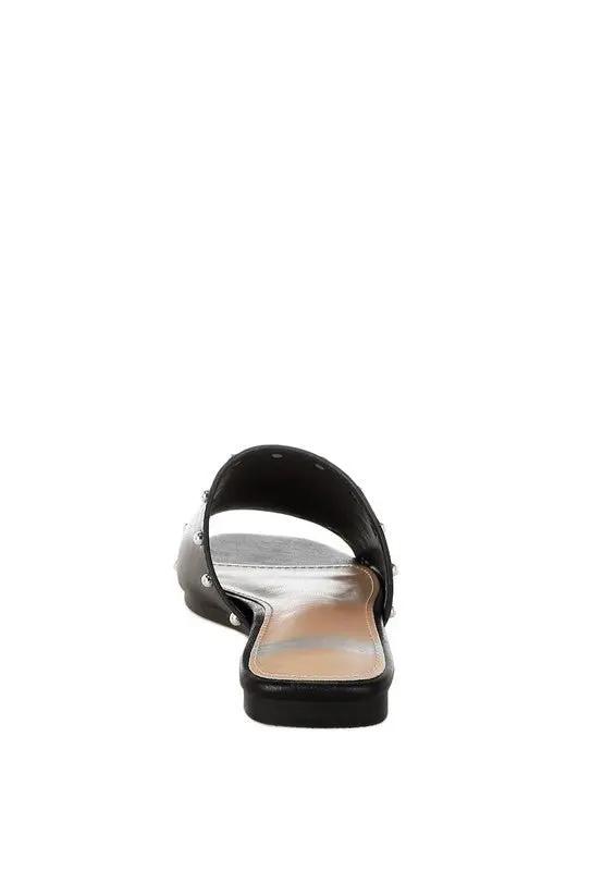 Dresses Rag Company Renaldi Genuine Leather Studded Slip-On Flats for Women