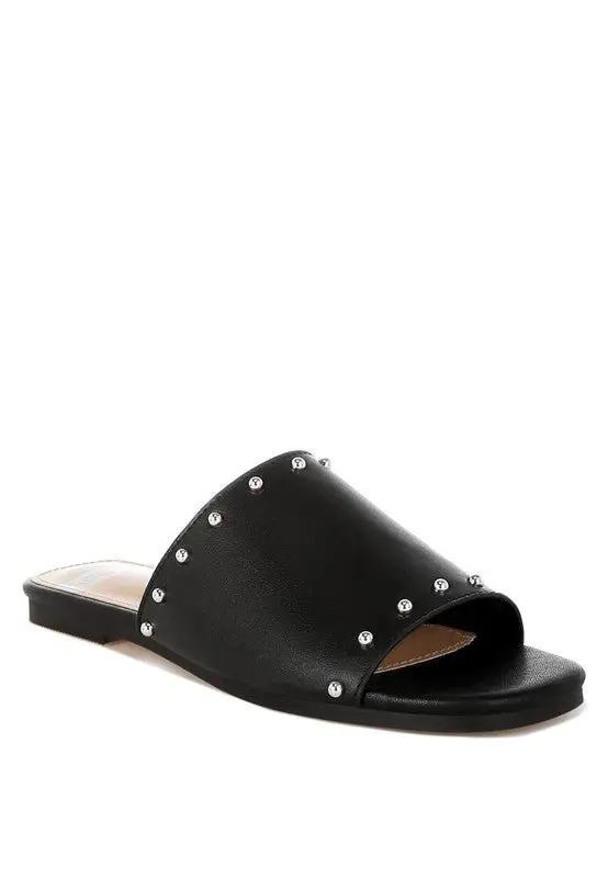 Dresses Rag Company Renaldi Genuine Leather Studded Slip-On Flats for Women