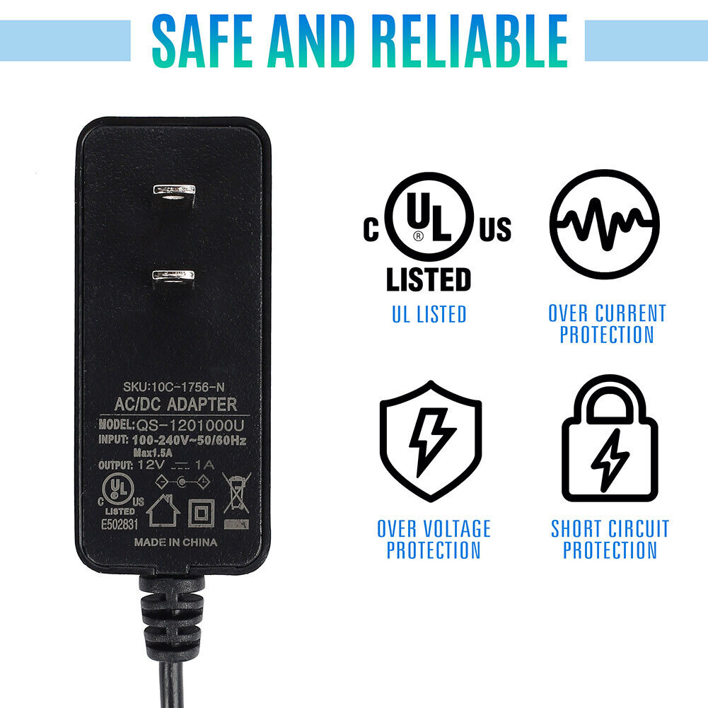 Replacement 12V Charger for Power Wheels 00801-1869 Grey Battery by Fisher Price