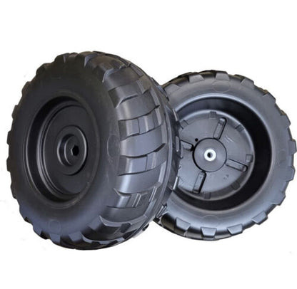 Replacement Black Front Wheels for Peg Perego Gator XUV