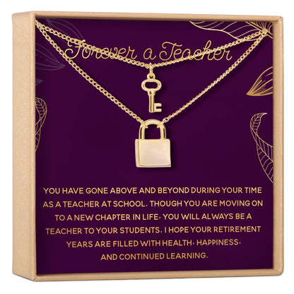 Retiring Teacher Necklace, Multiple Styles Jewelry