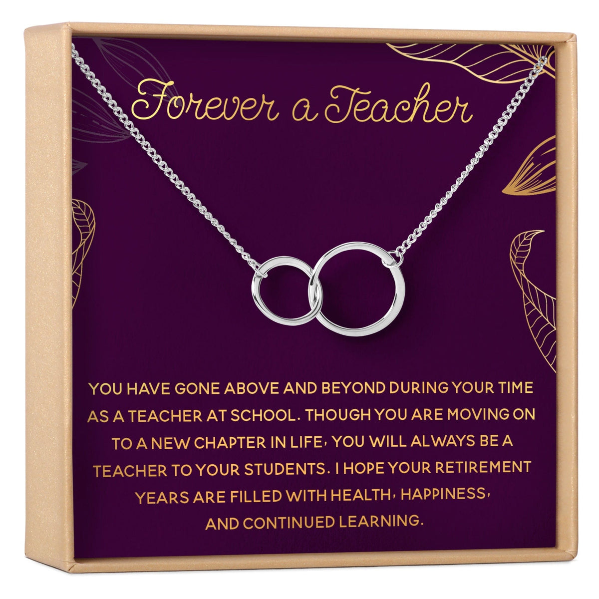 Retiring Teacher Necklace, Multiple Styles Jewelry