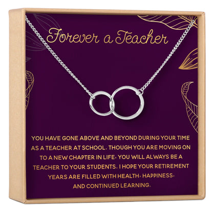 Retiring Teacher Necklace, Multiple Styles Jewelry
