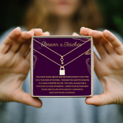 Retiring Teacher Necklace, Multiple Styles Jewelry