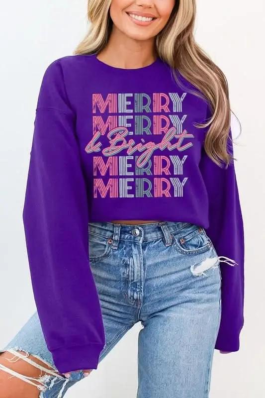 Color Bear Women's Fleece Pullover Retro Graphic