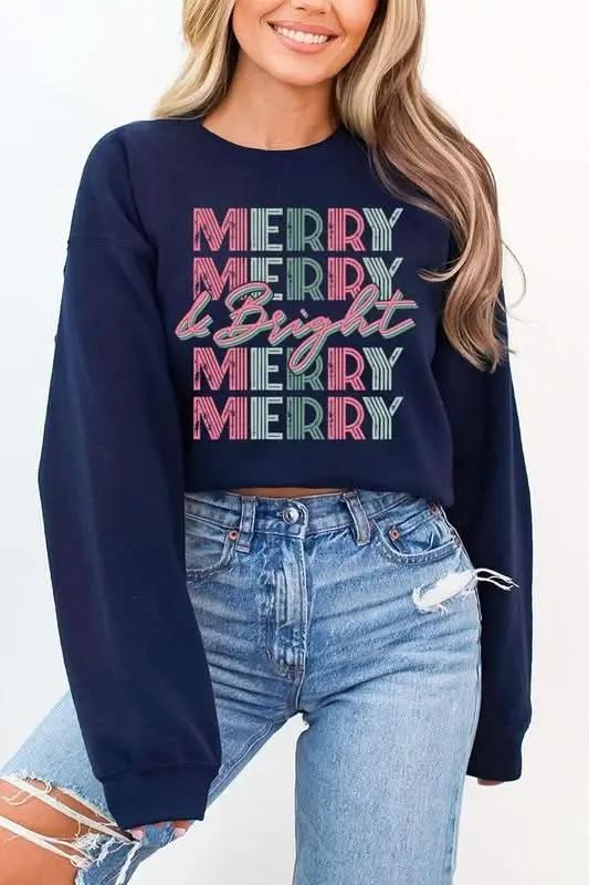 Color Bear Women's Fleece Pullover Retro Graphic