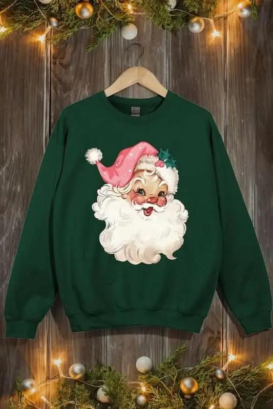 Santa Fleece Women's Sweatshirt | Color Bear