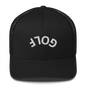 Upside Down Golf Arch Trucker Cap