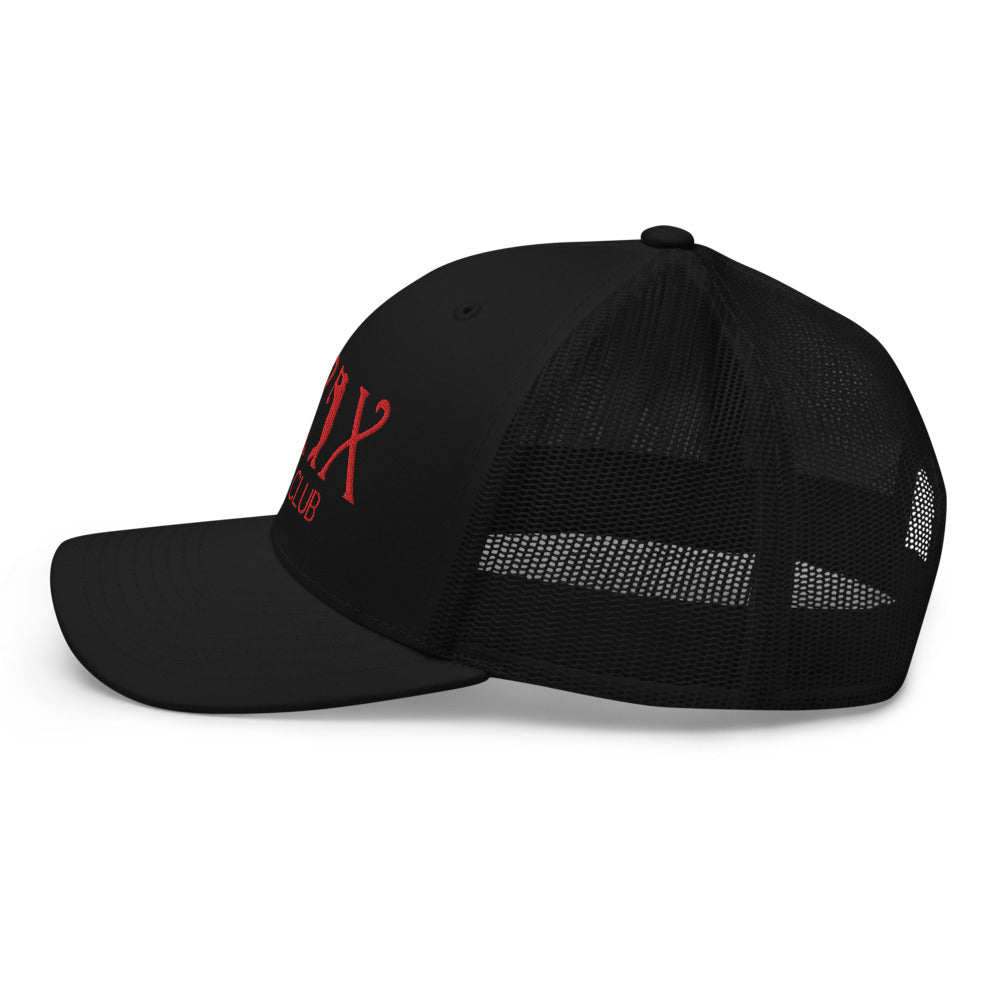 Curve Logo Trucker Cap - Red Logo