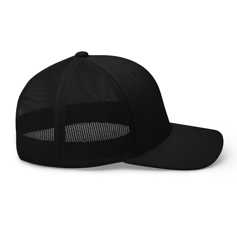 Four Box Logo Trucker Cap - Black Logo