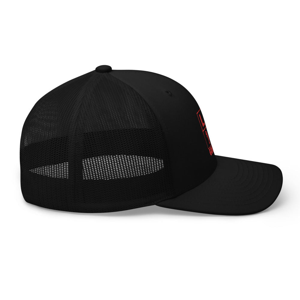 Four Box Logo Trucker Cap - Red Logo