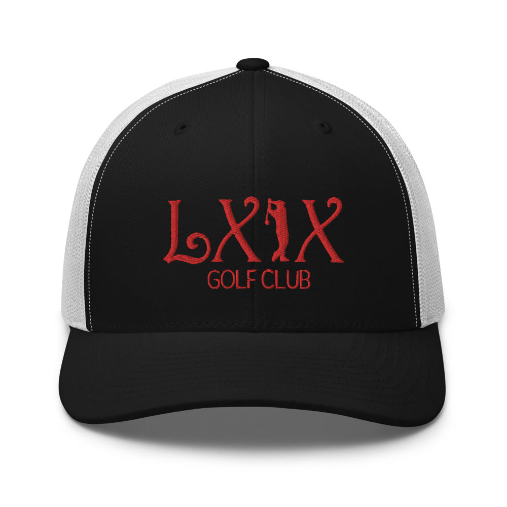 Curve Logo Trucker Cap - Red Logo