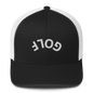 Upside Down Golf Arch Trucker Cap