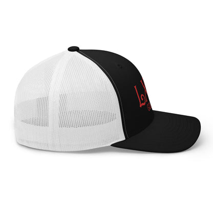 Curve Logo Trucker Cap - Red Logo