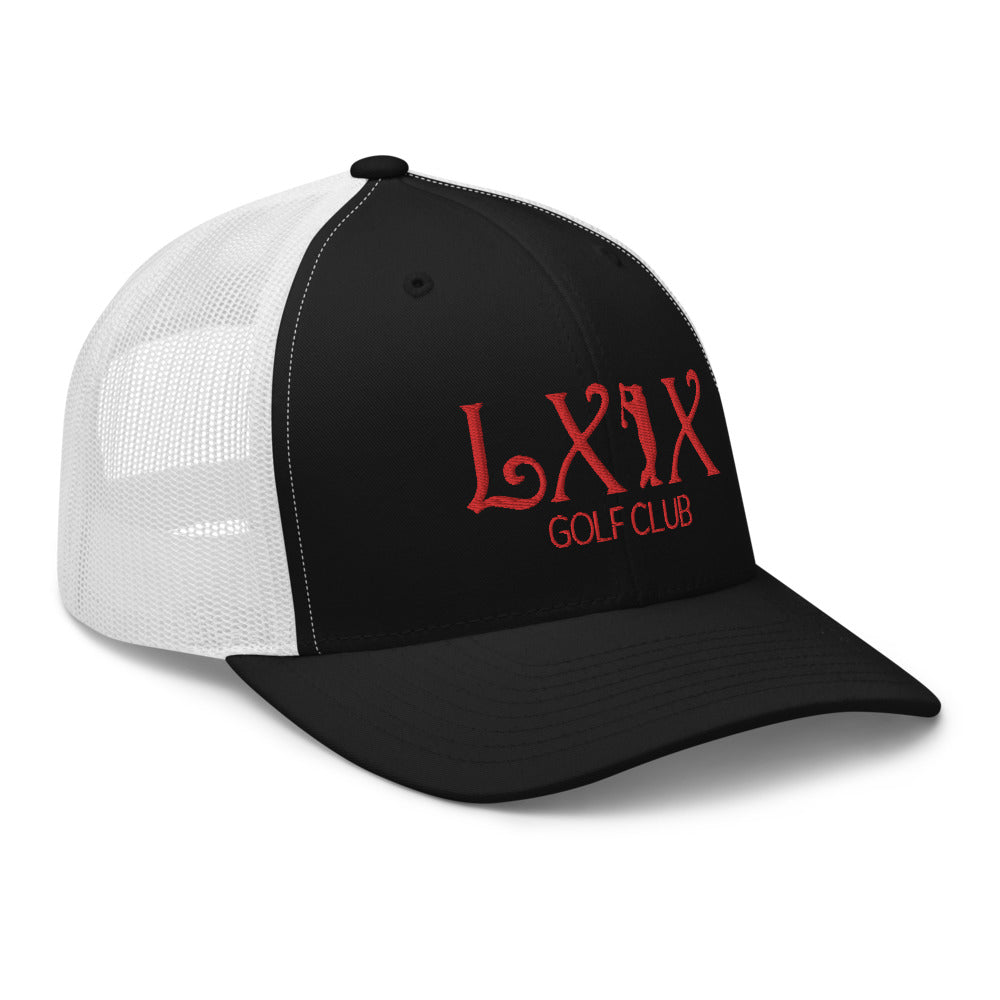 Curve Logo Trucker Cap - Red Logo