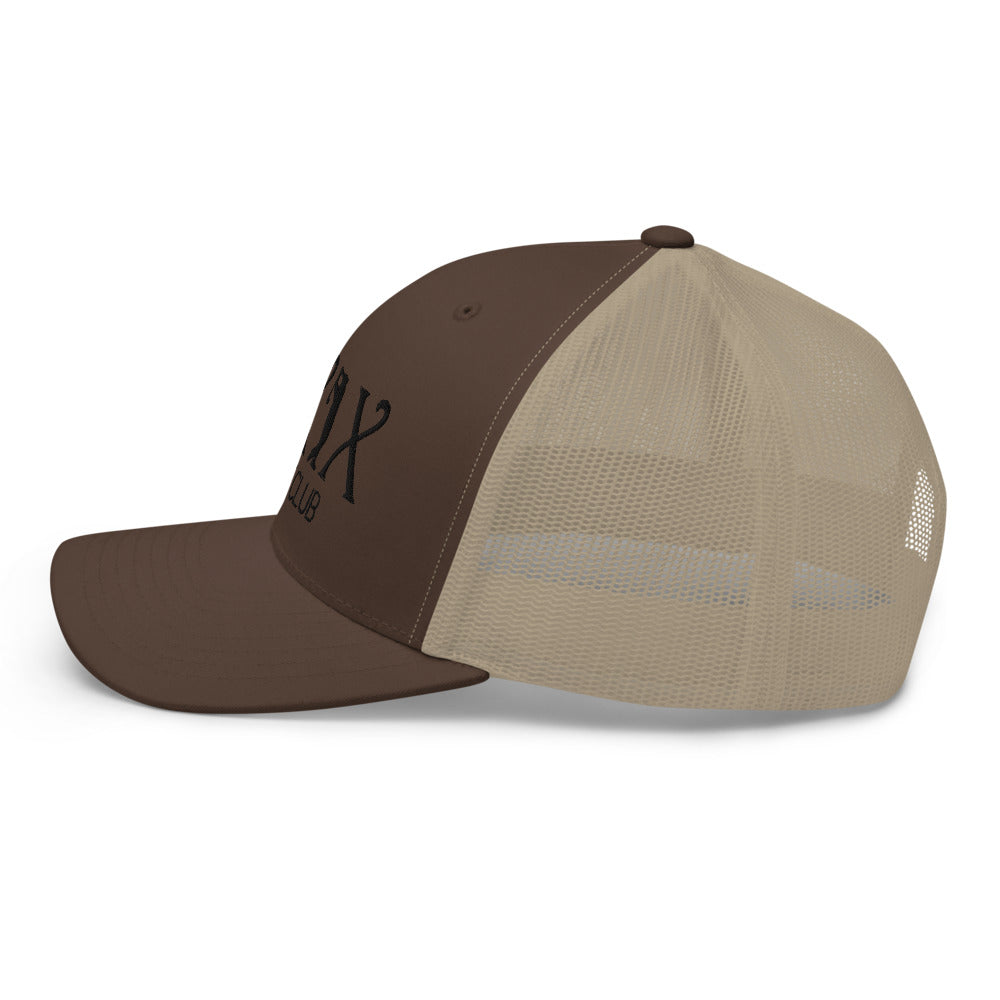 Curve Logo Trucker Cap - Black Logo