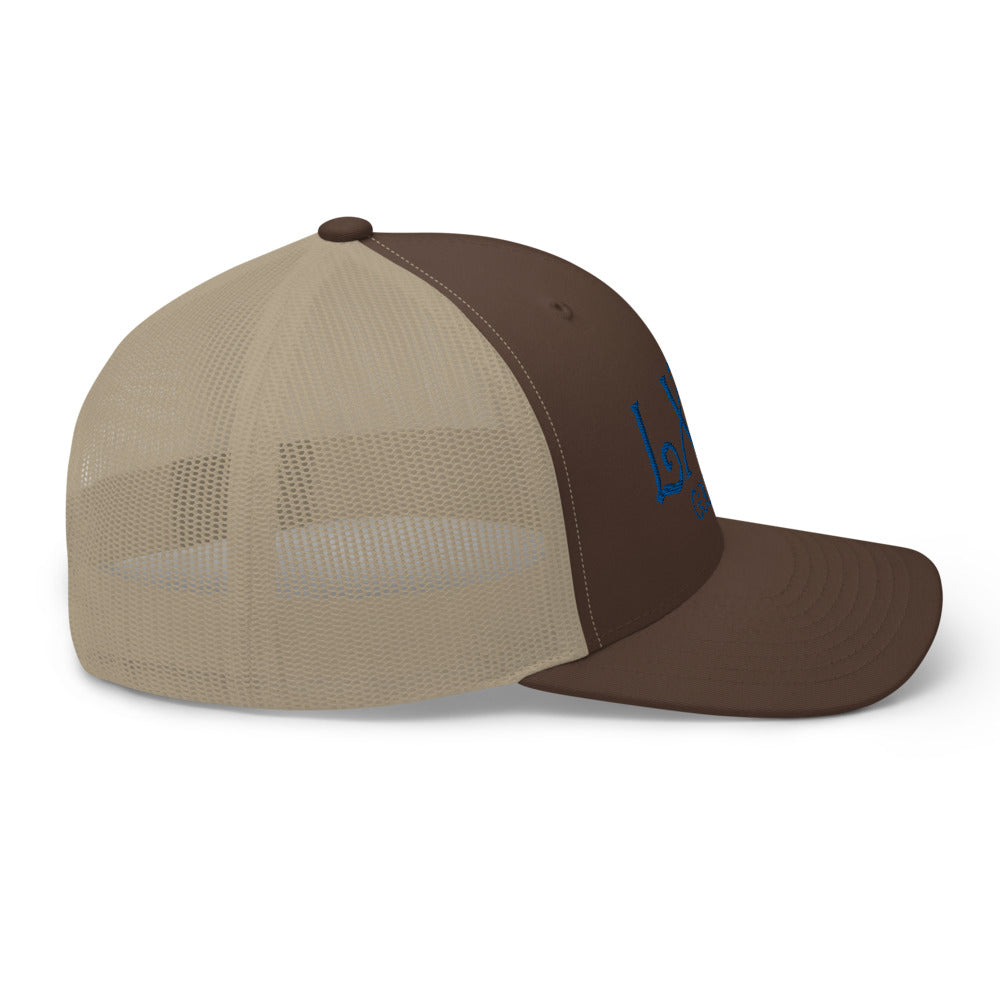 Curve Logo Trucker Cap - Blue Logo