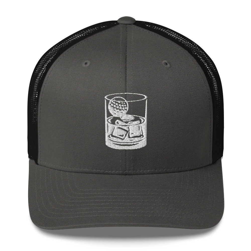 Whiskey Glass Trucker Cap