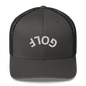 Upside Down Golf Arch Trucker Cap
