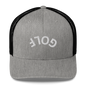 Upside Down Golf Arch Trucker Cap
