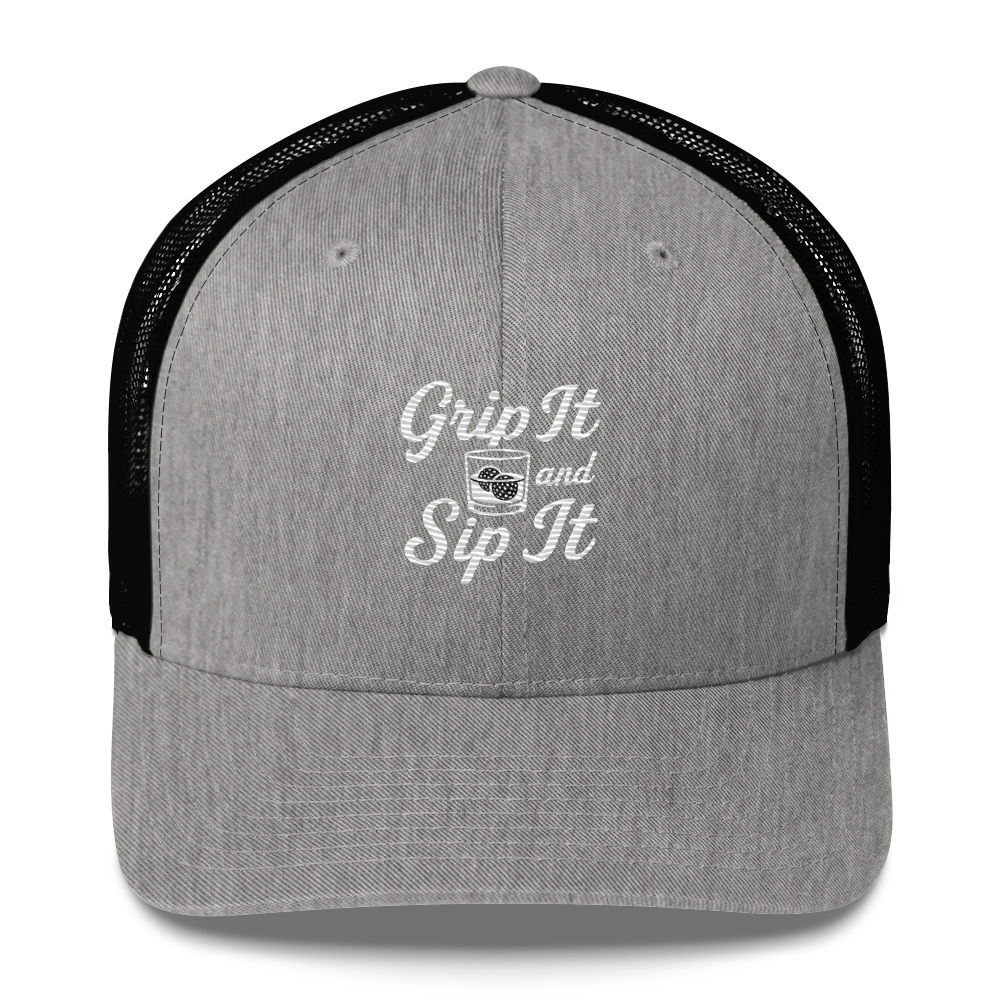 Grip It and Sip It Golf Trucker Hat