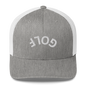 Upside Down Golf Arch Trucker Cap