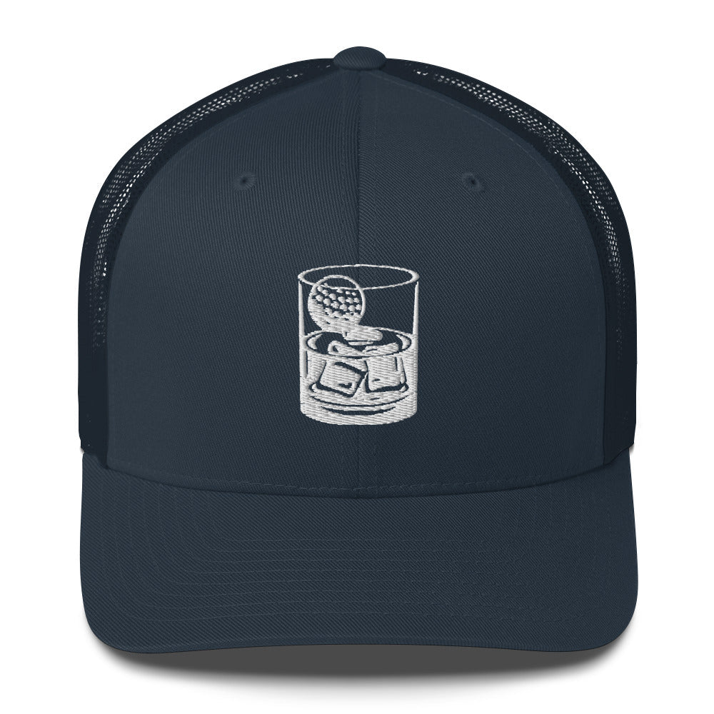 Whiskey Glass Trucker Cap