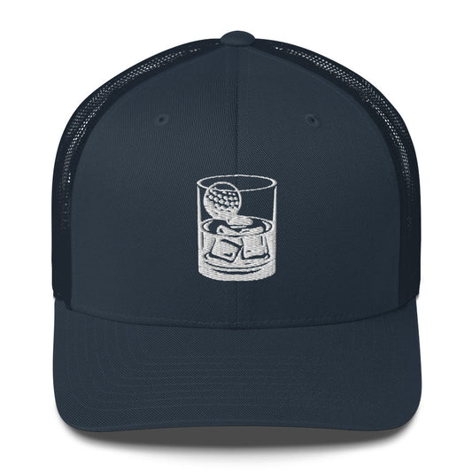 Whiskey Glass Trucker Cap