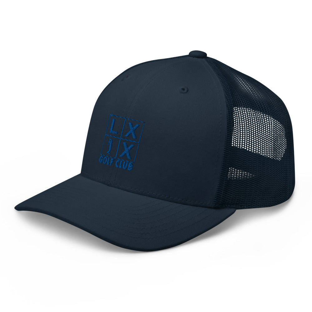 Four Box Logo Trucker Cap - Blue Logo