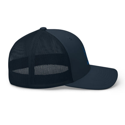 Four Box Logo Trucker Cap - Blue Logo