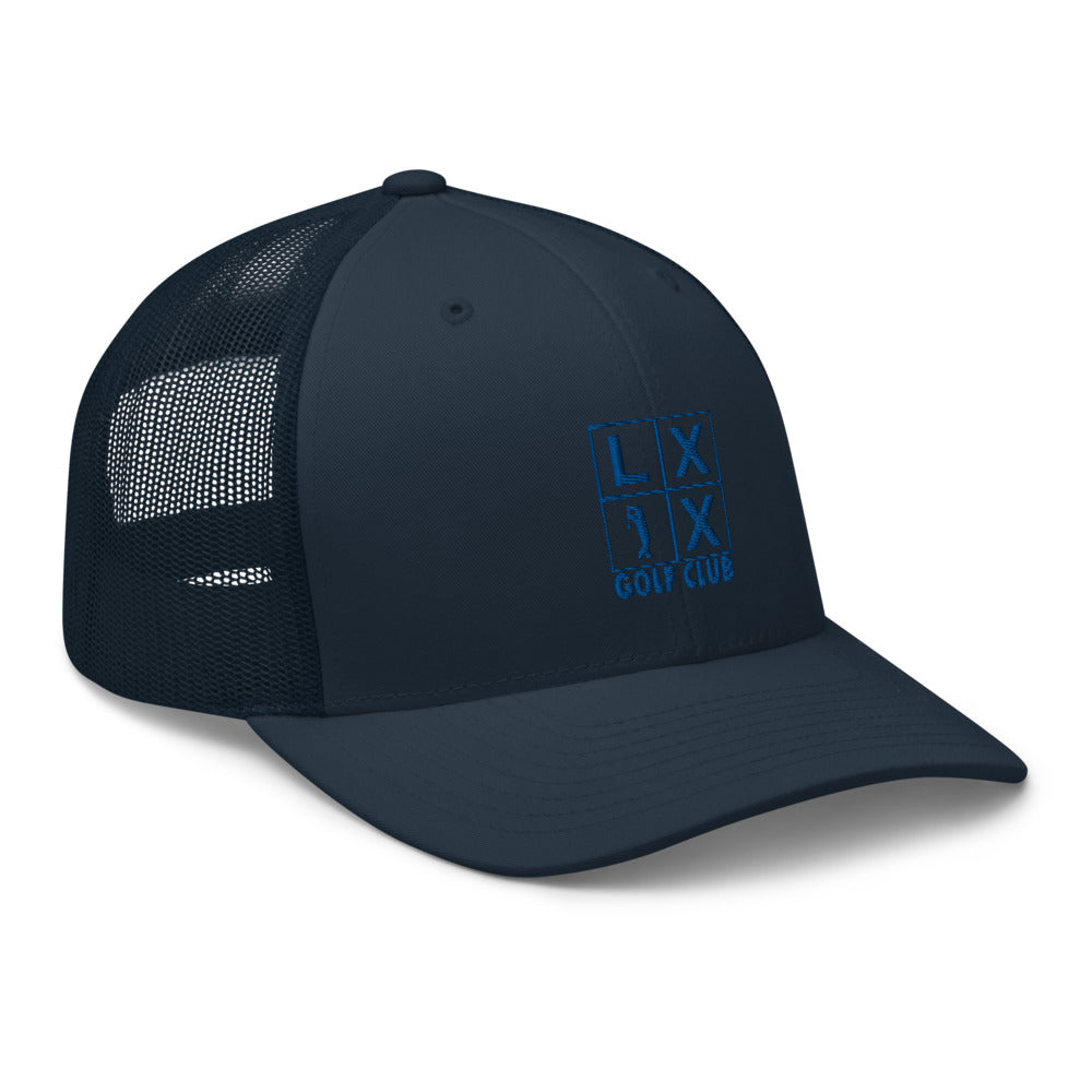 Four Box Logo Trucker Cap - Blue Logo