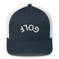 Upside Down Golf Arch Trucker Cap