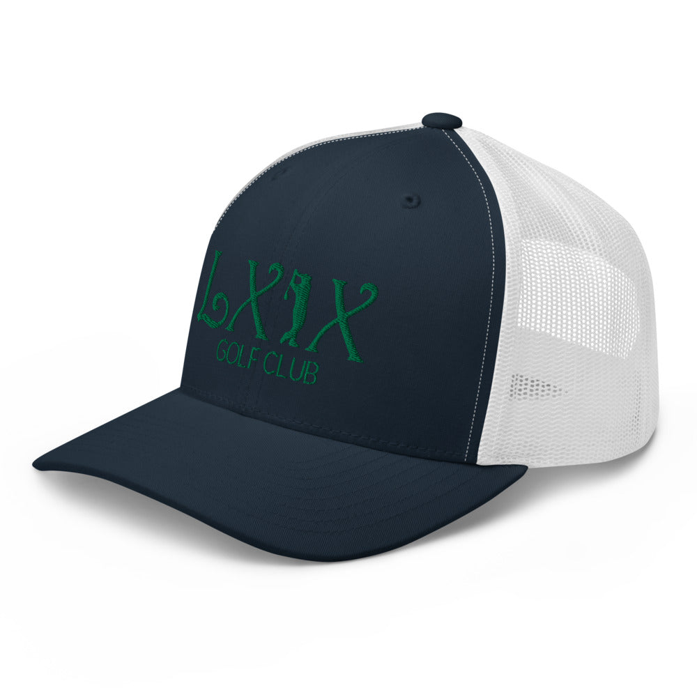 Curve Logo Trucker Cap - Green Logo