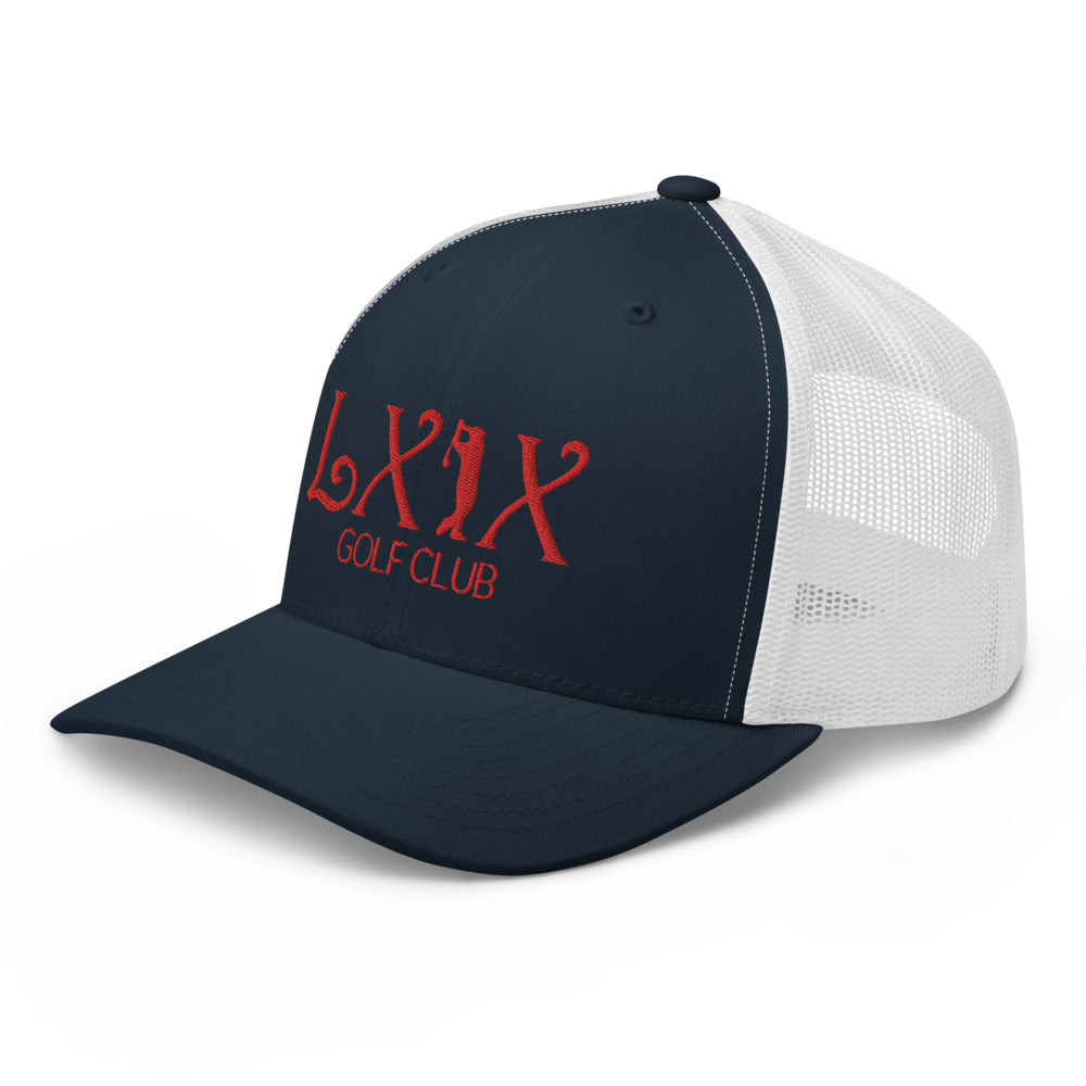 Curve Logo Trucker Cap - Red Logo