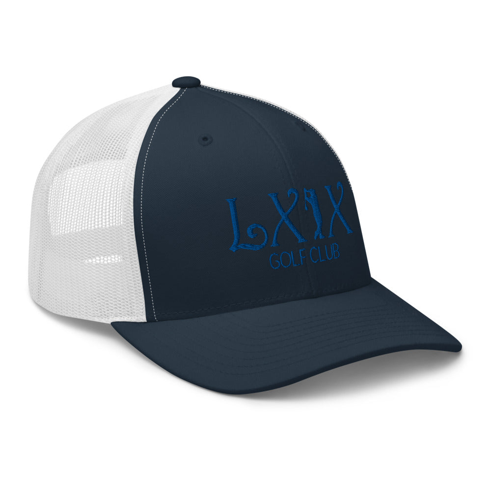 Curve Logo Trucker Cap - Blue Logo