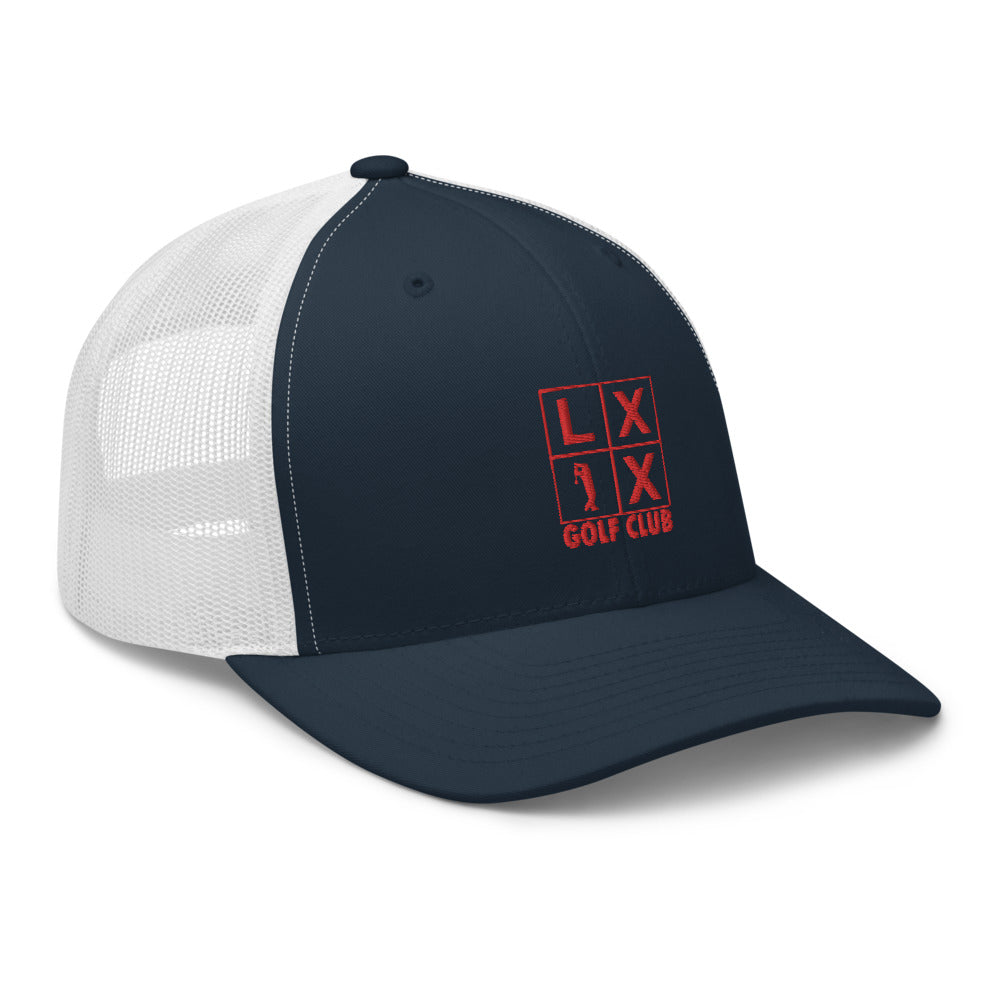 Four Box Logo Trucker Cap - Red Logo