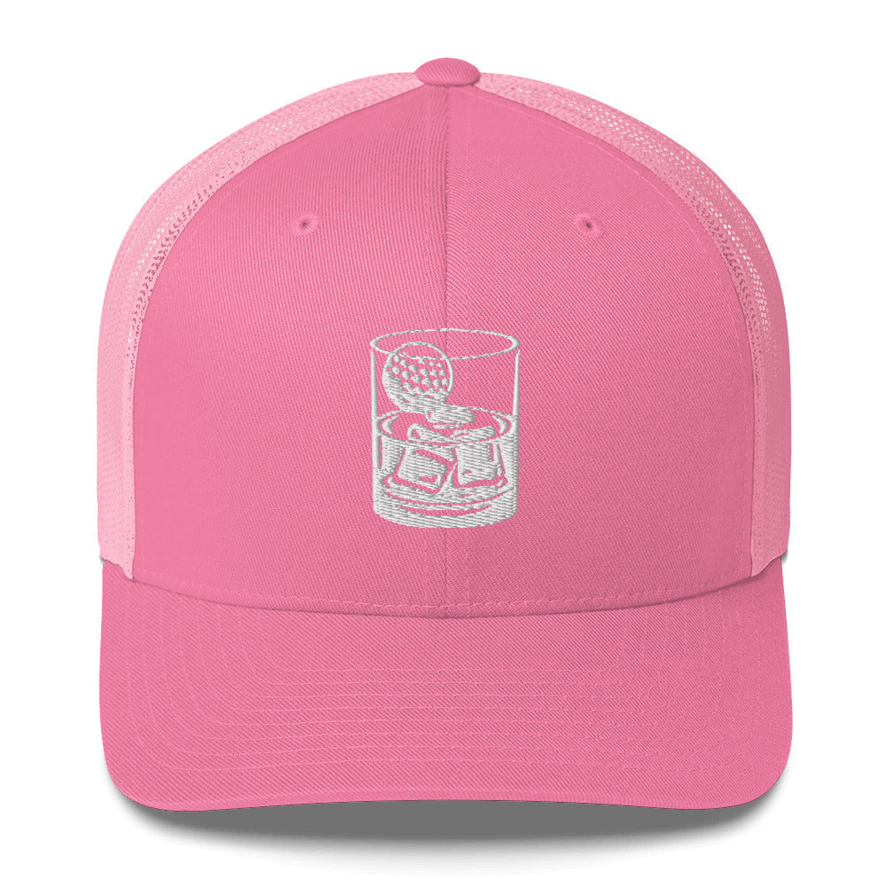 Whiskey Glass Trucker Cap