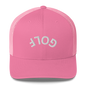 Upside Down Golf Arch Trucker Cap