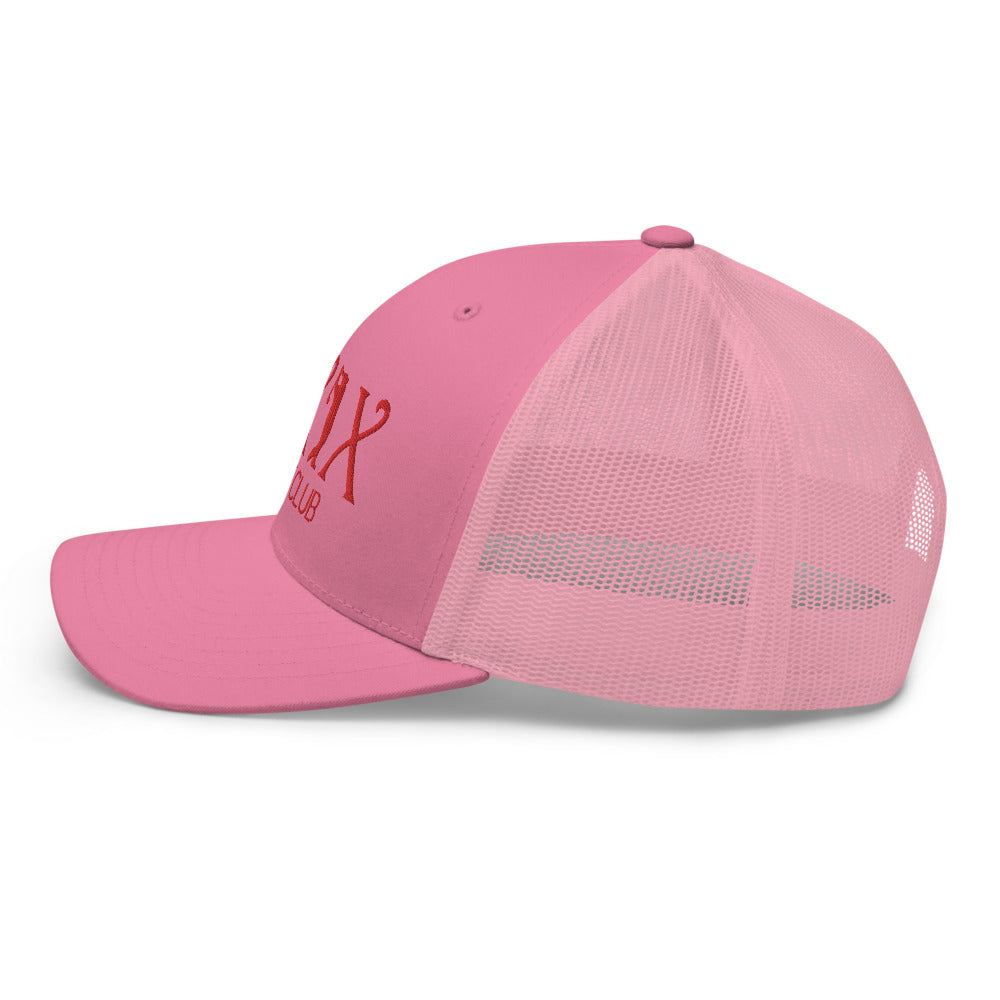 Curve Logo Trucker Cap - Red Logo